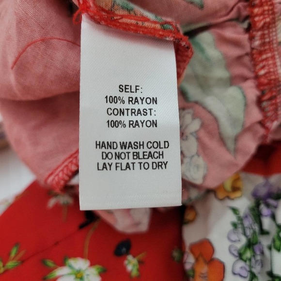 Lulu's Red Floral Midi Dress - Picture 4 of 5